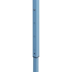 Gazebo Pieghevole con 2 Pareti 5x5 m Bianco