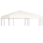 Copertura Superiore per Gazebo 310 g/m² 3x3 m Bianco Crema