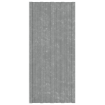 Pannelli da Tetto 36 pz in Acciaio Zincato Argento 100x45 cm