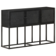 Credenza 115x30x76 cm in Legno Massello di Mango