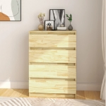 Credenza 60x36x84 cm in Legno Massello di Pino