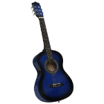 Chitarra Classica Principianti e Bambini con Custodia Blu 1/2 34"