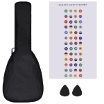 Set Ukulele Soprano con Borsa per Bambini Legno Chiaro 21"