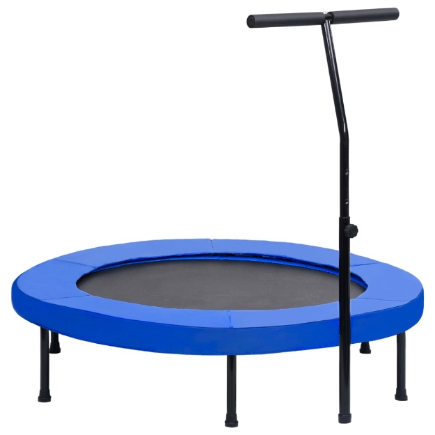 Trampolino da Fitness con Manico e Tappetino di Sicurezza 122cm