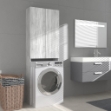 Mobile per Lavatrice Grigio Sonoma 64x25,5x190 cm