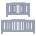 Copertura per Radiatore Grigia in MDF 205 cm