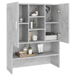 Mobile per Lavatrice Grigio Cemento 70,5x25,5x90 cm