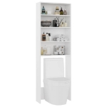 Mobile per Lavatrice Bianco 64x24x190 cm