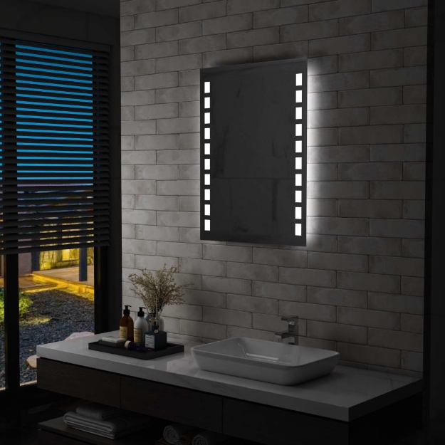 Specchio da Parete a LED per Bagno 60x80 cm