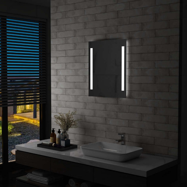 Specchio da Parete a LED per Bagno 50x60 cm