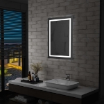 Specchio da Parete a LED per Bagno con Sensore Tattile 60x80cm