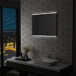 Specchio da Parete a LED per Bagno con Sensore Tattile 80x60cm