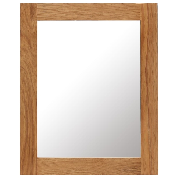 Specchio 40x50 cm in Legno Massello di Rovere