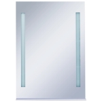Specchio da Parete a LED per Bagno con Ripiano 50x70 cm