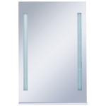 Specchio da Parete a LED per Bagno con Ripiano 60x80 cm