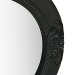 Specchio da Parete Stile Barocco 50 cm Nero