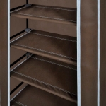 Scarpiera in Tessuto Richiudibile 58 x 28 x 106 cm Marrone