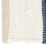 Tovagliette 6 pz Chindi a Strisce Blu e Bianco 30x45 cm Cotone