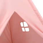 Tenda Tipi per Bambini con Borsa Rosa Microfibra 120x120x150cm