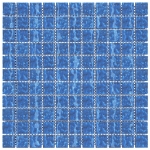 Piastrelle Mosaico 11 pz Blu 30x30 cm in Vetro