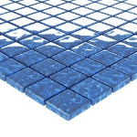 Piastrelle Mosaico 11 pz Blu 30x30 cm in Vetro