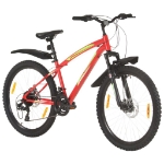 Mountain Bike 21 Speed 26" Ruote 42 cm Rosso