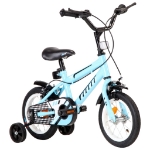 Bici per Bambini 12 Pollici Nera e Blu