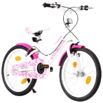 Bici per Bambini 18 Pollici Rosa e Bianca