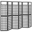 Divisorio a 6 Pannelli in Massello di Abete Nero 242,5x180 cm