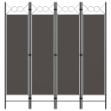 Paravento a 4 Pannelli Antracite 160x180 cm