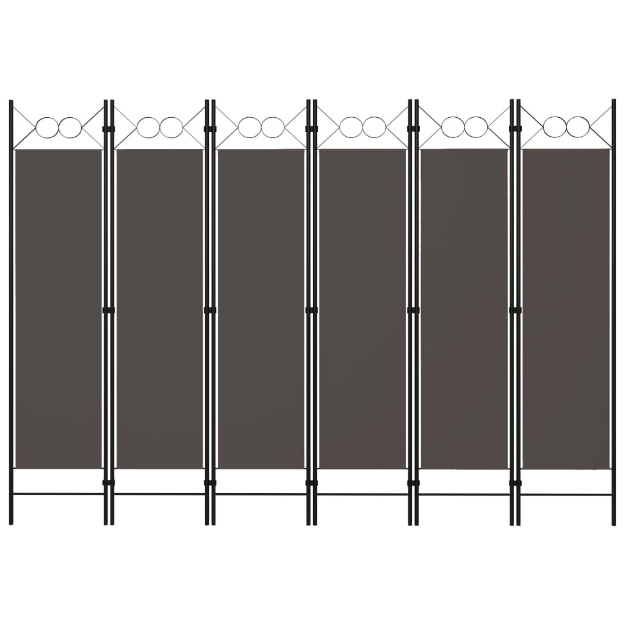 Paravento a 6 Pannelli Antracite 240x180 cm