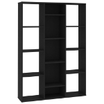 Libreria/Divisorio Nero 100x24x140 cm in Truciolato