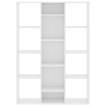 Libreria/Divisorio Bianco 100x24x140 cm in Legno Multistrato