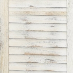 Divisorio 6 Pannelli Bianco Antico 215x166 cm in Legno Massello