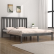 Giroletto Grigio in Legno Massello Pino 150x200cm 5FT King Size