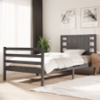 Giroletto Grigio in Legno Massello di Pino 90x200 cm