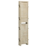 Divisorio a 6 Pannelli 210 x 165 cm Legno Massello di Paulownia