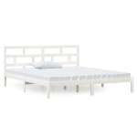 Giroletto in Legno Massello Bianco 135x190 cm 4FT6 Double