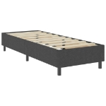 Letto a Molle Grigio in Tessuto 100x200 cm