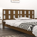 Testiera Letto Miele 205,5x4x100 cm in Legno Massello di Pino