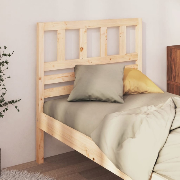 Testiera per Letto 106x4x100 cm in Legno Massello di Pino