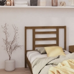 Testiera per Letto Miele 106x4x100 cm in Legno Massello di Pino