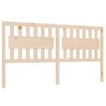 Testiera per Letto 125,5x4x100 cm in Legno Massello di Pino