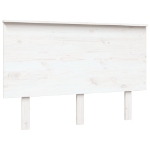 Testiera per Letto Bianca 124x6x82,5 cm Legno Massello di Pino