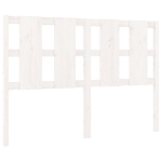 Testiera per Letto Bianca 125,5x4x100 cm Legno Massello di Pino