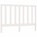 Testiera per Letto Bianca 126x4x100cm in Legno Massello di Pino