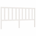 Testiera per Letto Bianca 206x4x100 cm Legno Massello di Pino