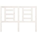 Testiera per Letto Bianca 141x4x100cm in Legno Massello di Pino