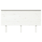 Testiera per Letto Bianca 144x6x82,5cm Legno Massello di Pino