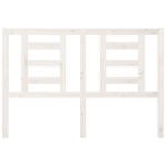 Testiera per Letto Bianca 146x4x100cm in Legno Massello di Pino